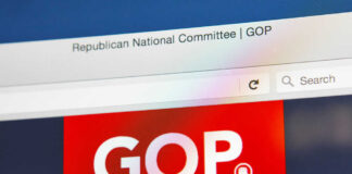 GOP website open in browser tab