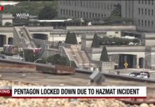 Lockdown at Pentagon in Washington D.C. due to hazardous materials incident Lockdown at Pentagon in Washington D.C. due to hazardous materials incident