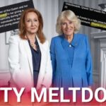 Lefty hysteria after Queen Camilla posts photo with JK Rowling during pride month