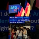 What do Saxony-Anhalt residents say about the far-right AfD win? | DW News