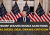 Trump waives Russia sanctions days before they were due as pressure on Zelenskyy grows